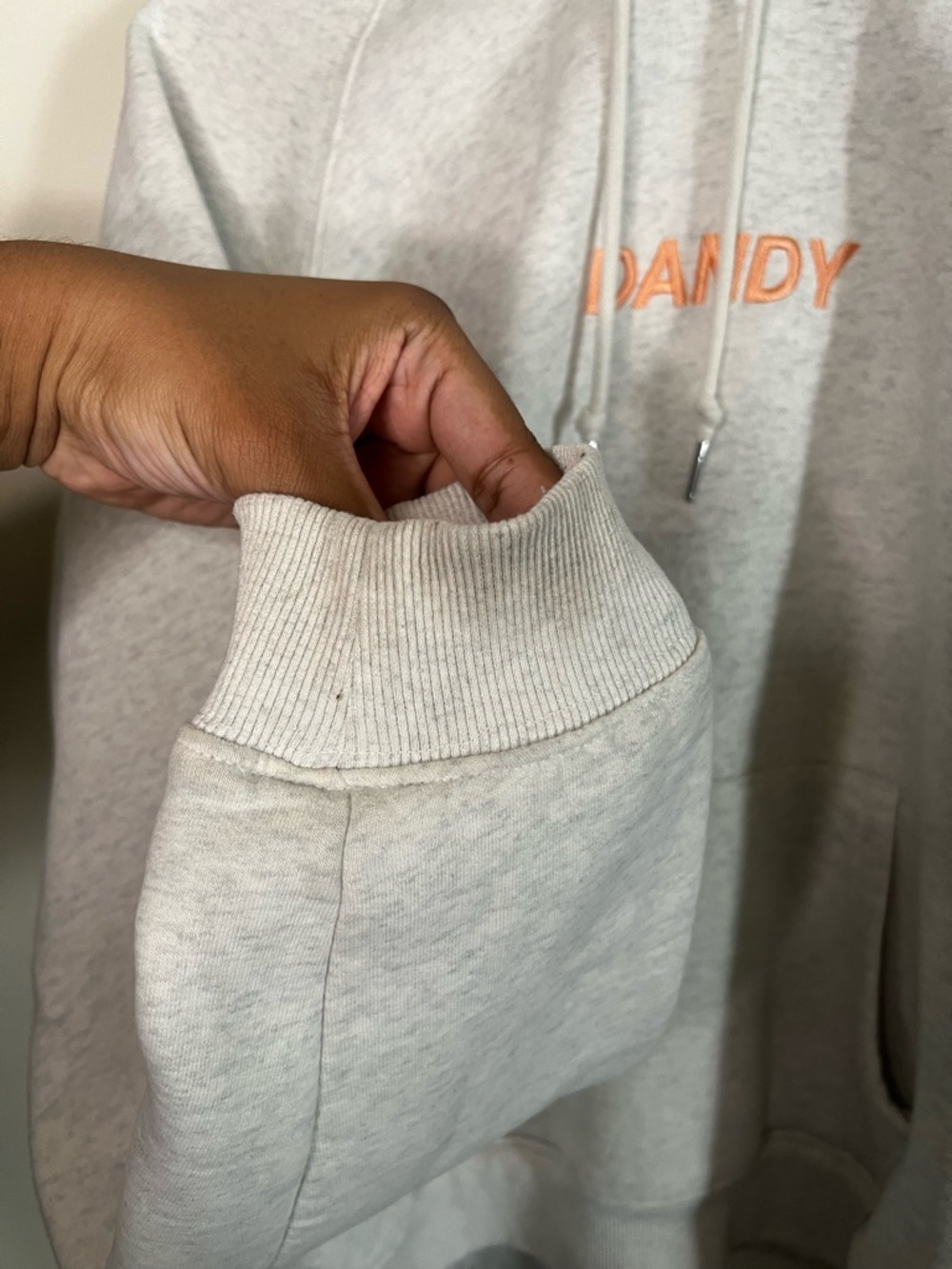 Dandy Worldwide Lets Watch The Sunset Gray Pullover  Hoodie L  *FLAWS* - Picture 10 of 10
